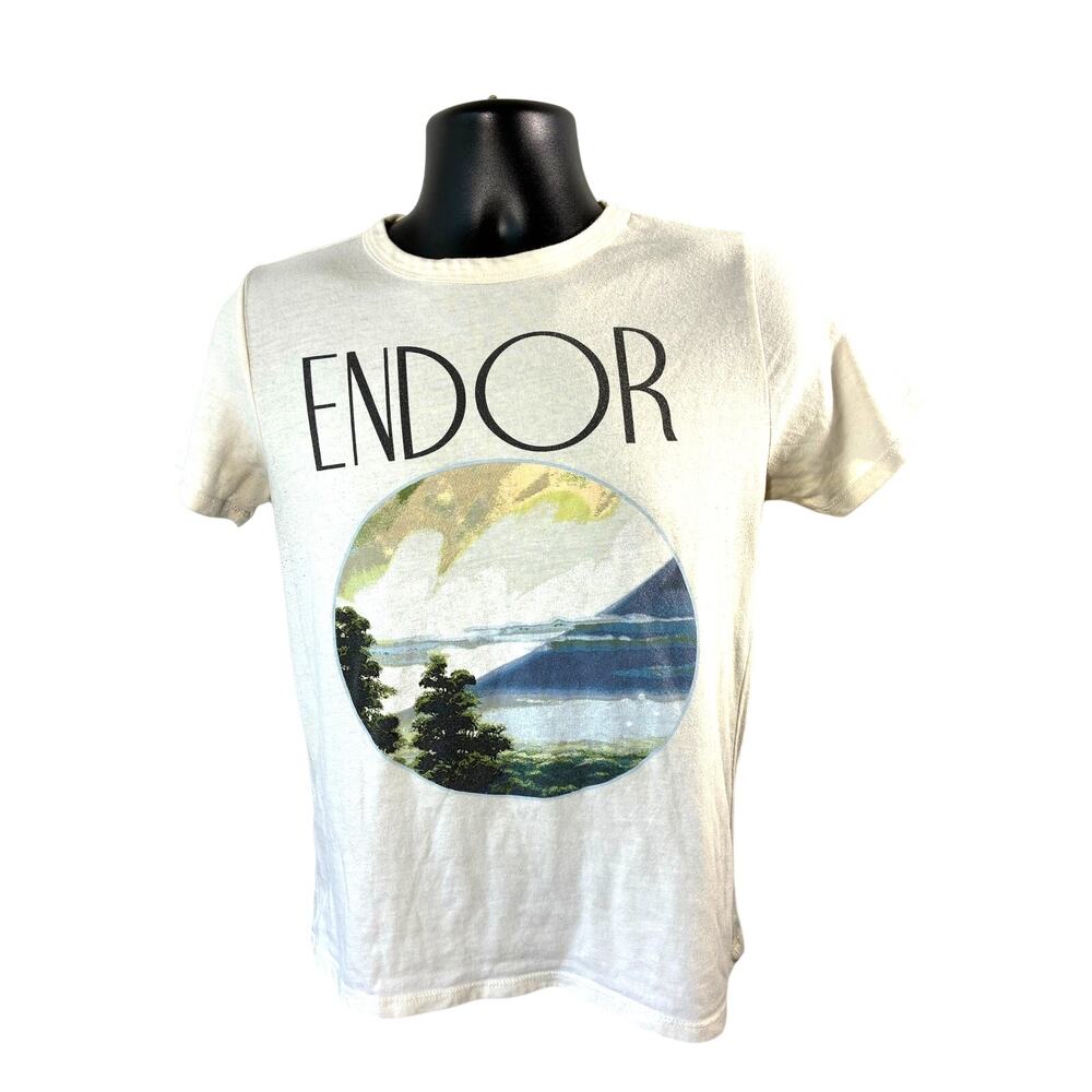 Star Wars Endor Graphic T Shirt White Medium